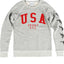 Rxmance Unisex Oatmeal USA Crew Sweatshirt