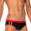 Tribe Black & Red Indian Lo Rise Swim Brief