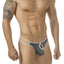 PPÜ Gray Contrast Keyhole Thong