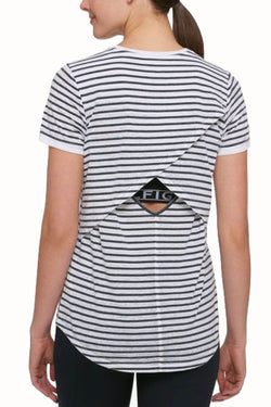Tommy Hilfiger Sport Black/White Crossover-Back Skipper Tee thumbnail 2