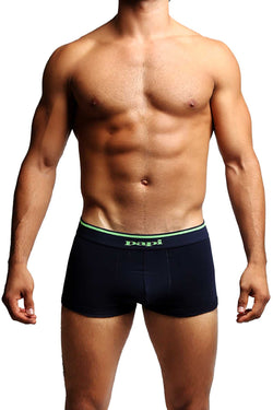 2-Pack Papi Navy & Green Stripes Stretch Brazilian Trunks thumbnail 2