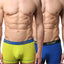 2(X)IST Lime & Blue Performance Cotton Trunk 2-Pack
