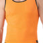 Gregg Homme Orange Drive Perforated Mesh Tank Top