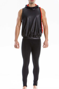 Modus Vivendi Black/Red Blend Muscle Hoodie thumbnail 1