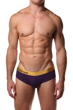 Dirt Squirrel Purple & Metallic Relaxed Brief thumbnail 1