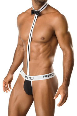 PPU Black & White Jock Harness thumbnail 2