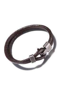 Brown Leather Infinity Bracelet thumbnail 2