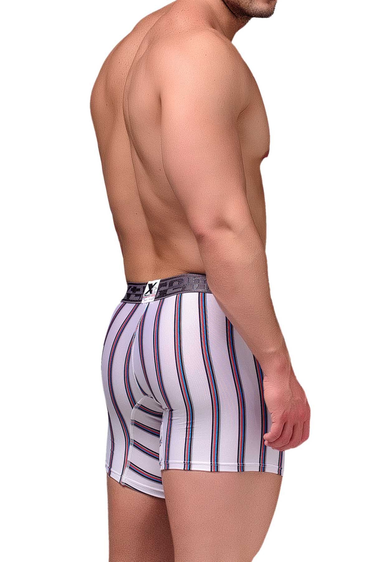 Xtremen White Classic Stripes Boxer Brief