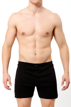 2(X)IST Black Pima Cotton Button-fly Boxer thumbnail 1