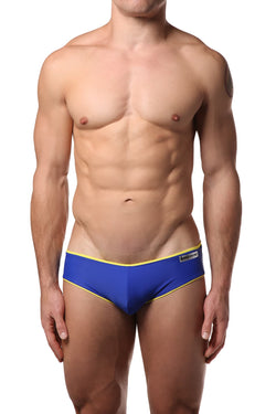 Modus Vivendi Yellow & Blue Reversible Swim Brief thumbnail 1
