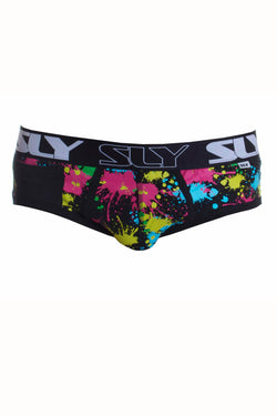 Sly Black Splatter Brief thumbnail 1