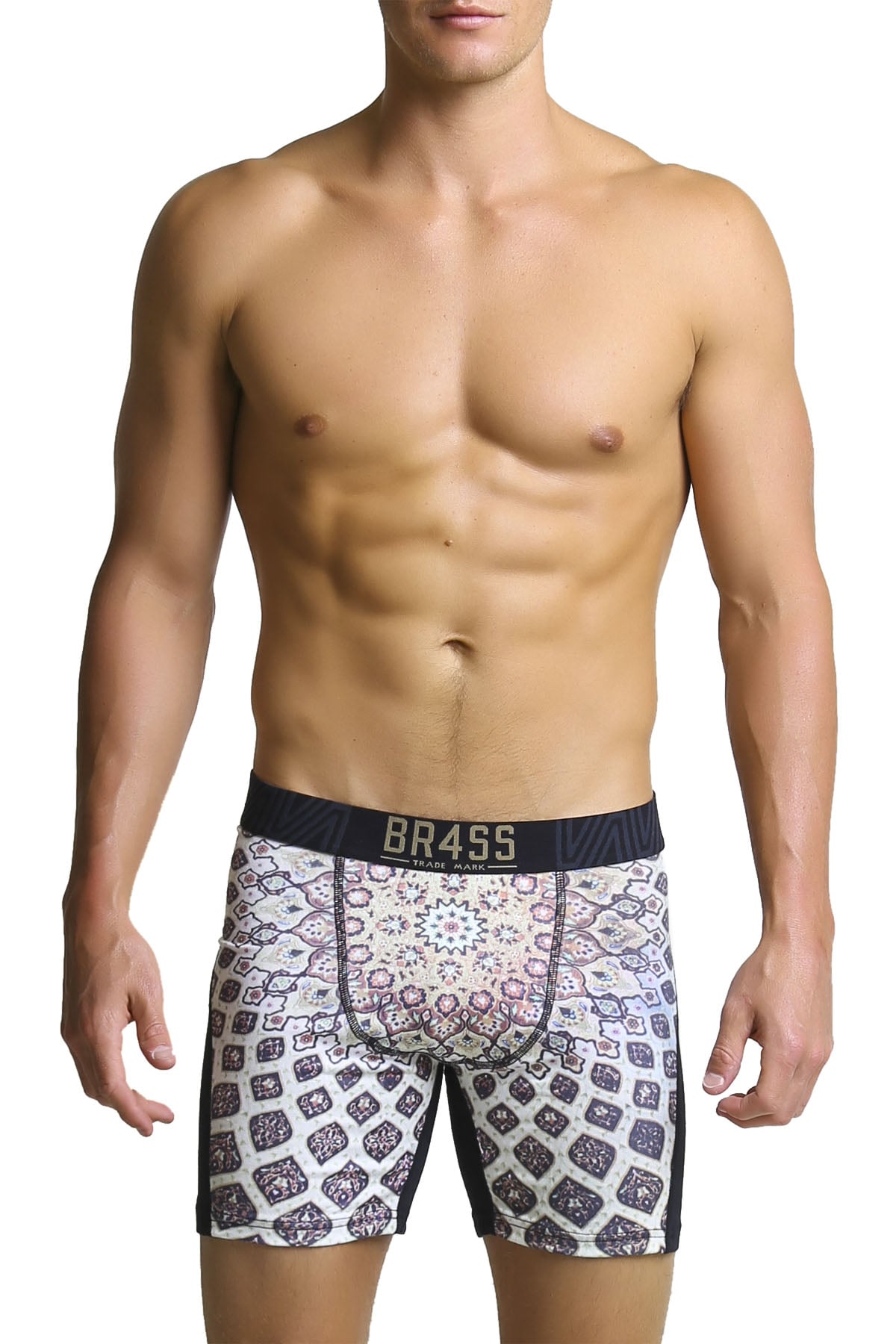 BR4SS White Persian Rug Boxer