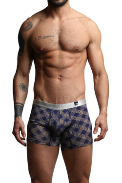 2-Pack Mosmann Orange Plaid & Black Boxer Briefs thumbnail 1