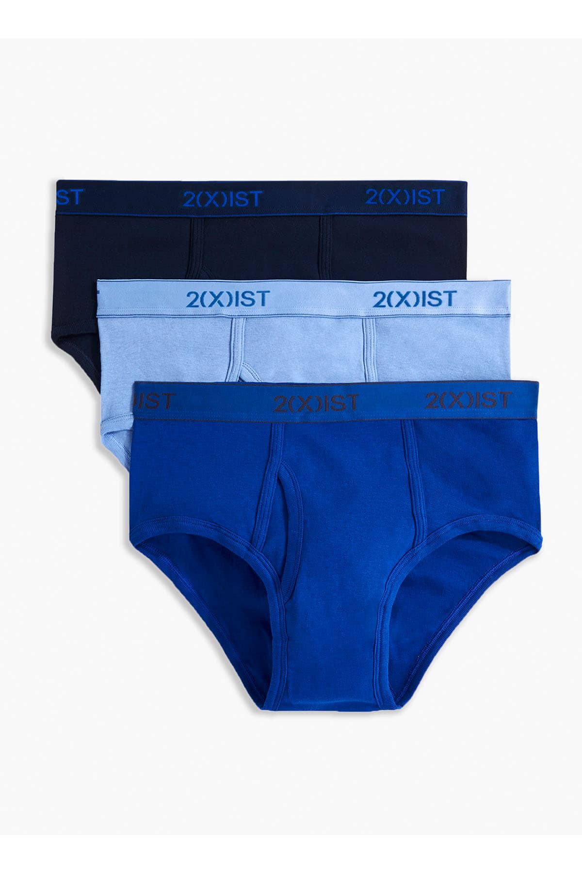 2(X)IST Blue/D.Blue/L.Blue Essential Contour Brief 3-Pack