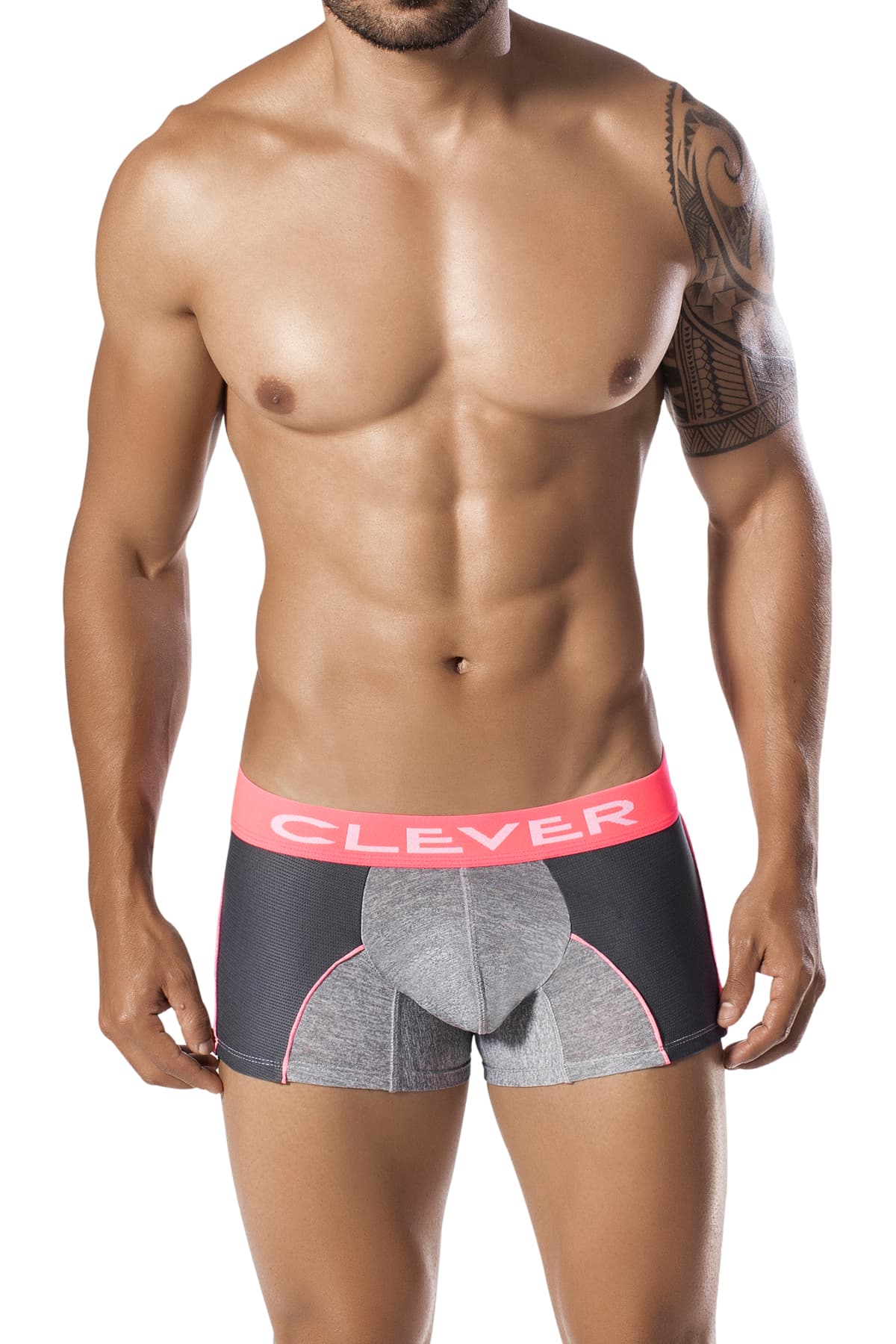 Clever Grey Neon Tree Boxer