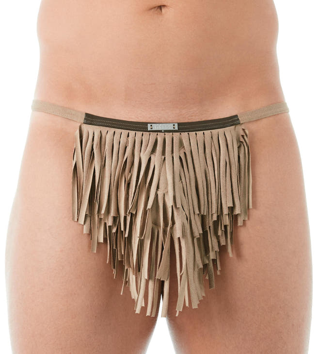 Gregg Homme Sand Wild West Faux Suede Thong
