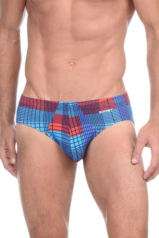 2(X)IST Plaid Blue Jewel Mod Modal Bikini