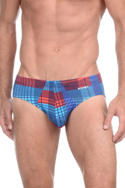 2(X)IST Plaid Blue Jewel Mod Modal Bikini thumbnail 1