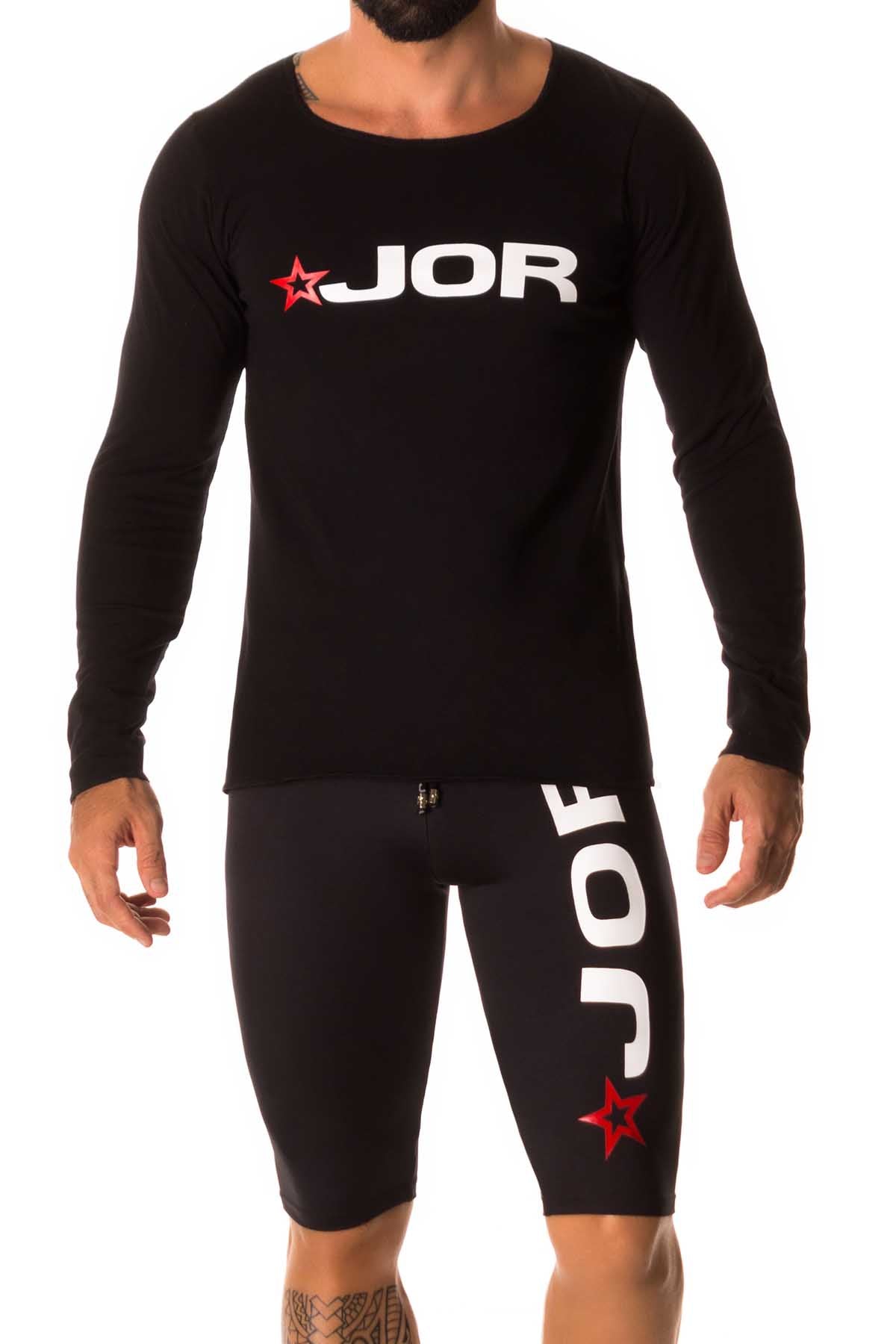 Jor Black Logo Long Sleeve T-Shirt