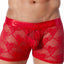 Candyman Red Fishnet Heart Boxer