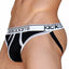 Jack Adams Black & White Varsity Mesh Jockstrap