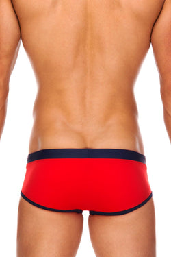 Tribe Red & Navy Atlantic Swim Boy Brief thumbnail 3