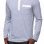 Oxymoron Blue & White Genuine Forgery Long-Sleeve Henley