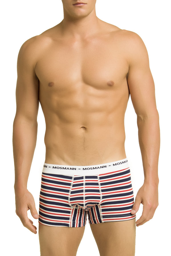 Mosmann Red & Blue Striped Bradley Boxer