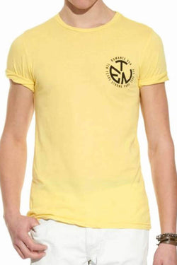 Rxmance Unisex Yellow Circle Ten Crew Tee thumbnail 1