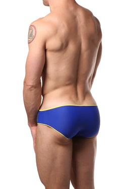 Modus Vivendi Yellow & Blue Reversible Swim Brief thumbnail 2
