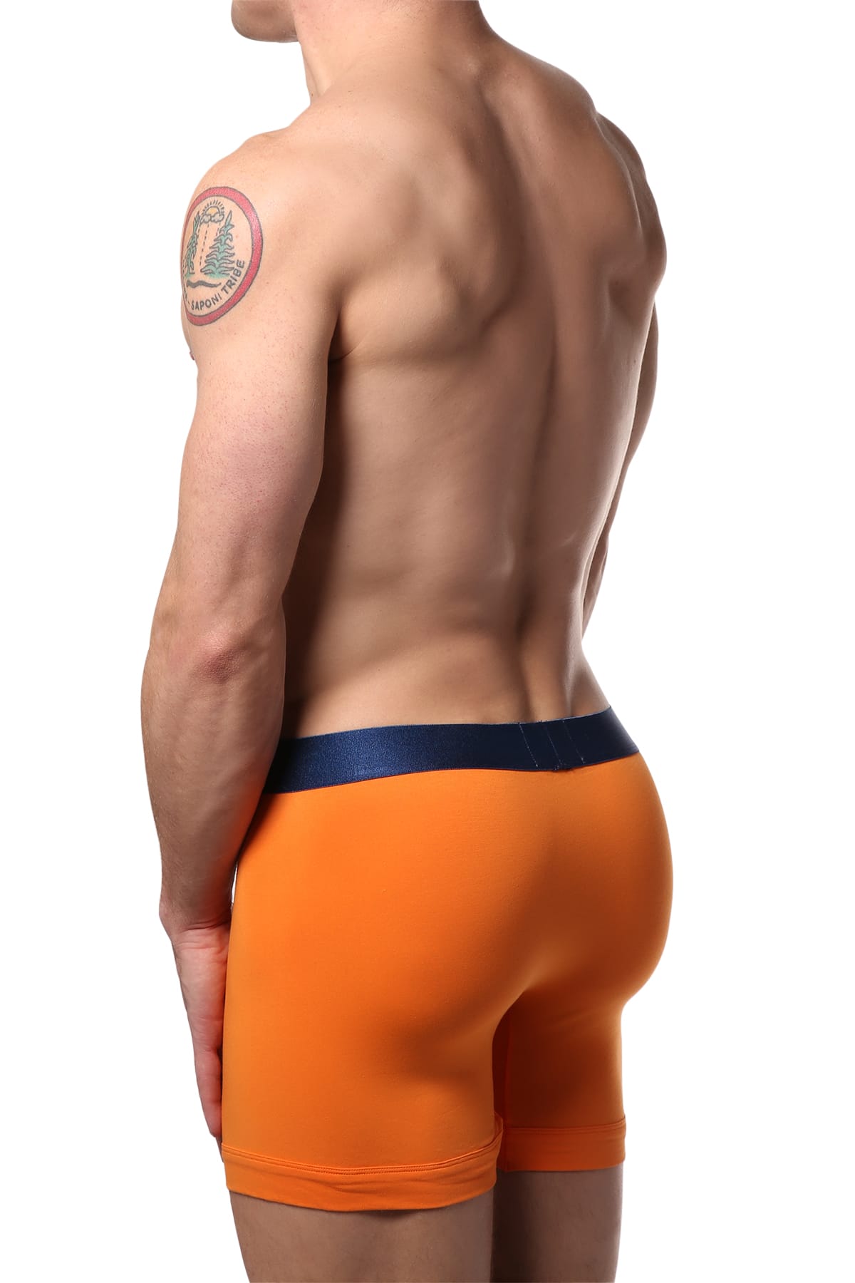 2(X)IST Orange & Blue Electric Cotton Boxer Brief
