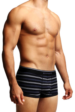 2-Pack Black & Grey Stripes Stretch Brazilian Trunks thumbnail 3