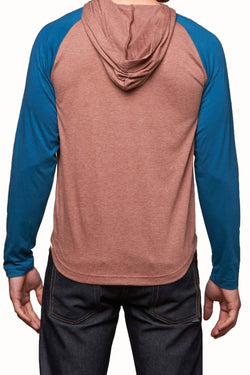 Filthy Etiquette Red Ruteger Hooded Henley thumbnail 2