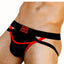 Jack Adams Black & Red Ranger Fly X Jockstrap