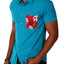 00 Nothing Blue Skull Red Button-Up