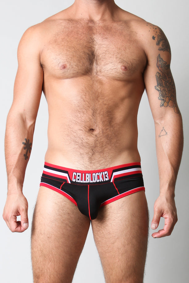 Cellblock 13 Red Interceptor Slingback Jockstrap