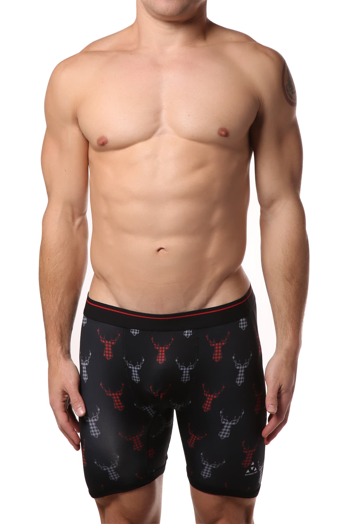 Balanced Tech Gingham Stag Boxer Brief