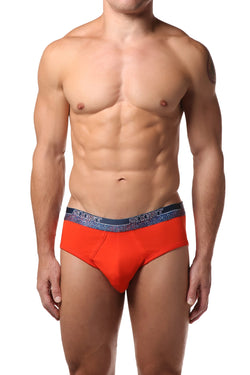 2(X)IST Orange Graphic Cotton Brief thumbnail 1