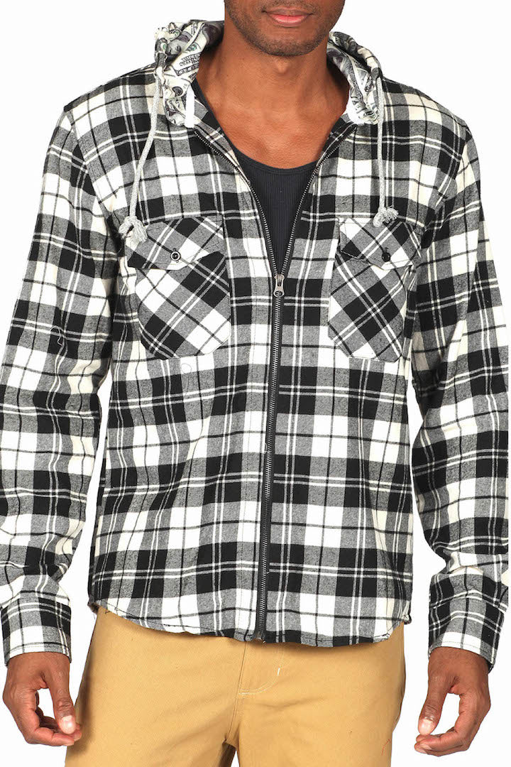 Zutoq Black & White Zeedat Zipper Jacket