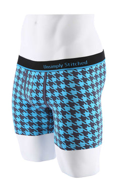 Unsimply Stitched Blue Houndstooth Boxer thumbnail 2