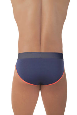 Mandies Navy/Neon Casino Brief thumbnail 3