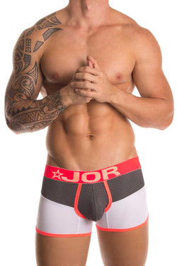 Jor White & Pink Athletic Boxer Brief thumbnail 1