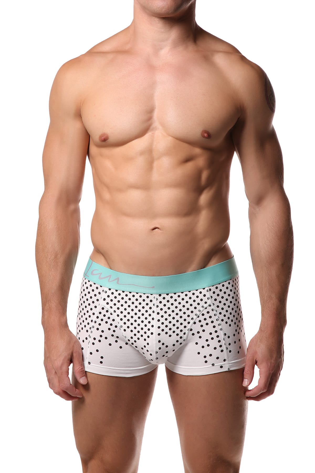 Jam White & Black Polka Dots Boxer Brief