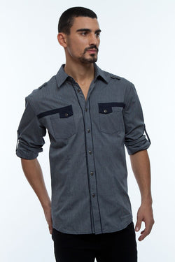 Young Republic Navy & White Hayden Button-Up thumbnail 1