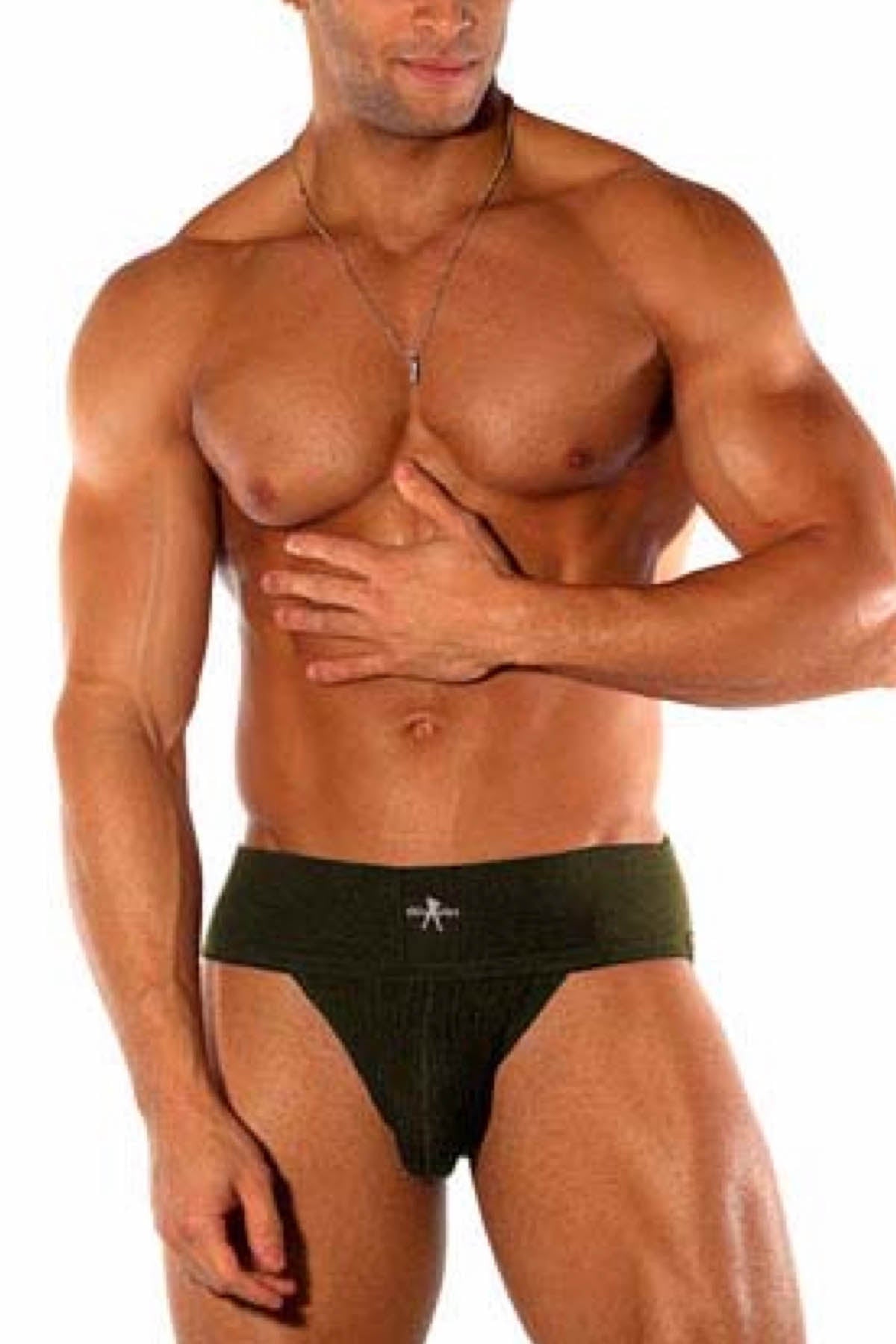 Skivvies Olive Classic 3-inch Jockstrap