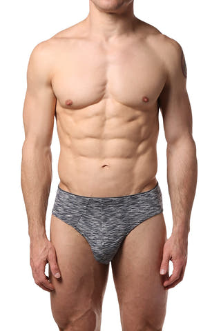 2(X)IST Varsity-Navy/Space-Dye Sliq Micro Brief