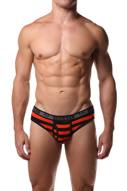 Bear Skn Tangerine Stripe Bamboo Brief thumbnail 1