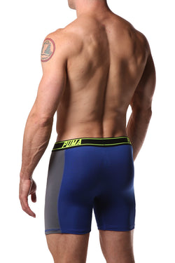 PUMA Blue & Grey Solid Side Panel Boxer Brief thumbnail 3