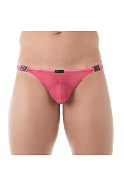 Gregg Homme Pink Mesh Suspender C-Ring Thong thumbnail 1