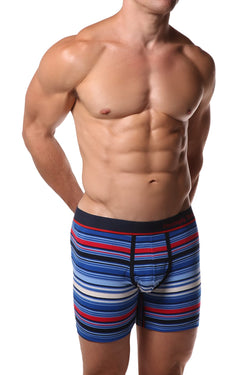 Unsimply Stitched Blue Multi Stripe Boxer Brief thumbnail 2
